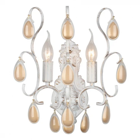 Бра Omnilux Agrigento OML-74501-02 (220V, подвески, подсвечник, свеча, лепестки)