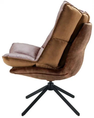 Кресло ESF DC-1565F малое коричневый/коричневый