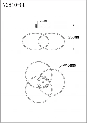 Потолочная люстра Moderli Victory V2810-CL