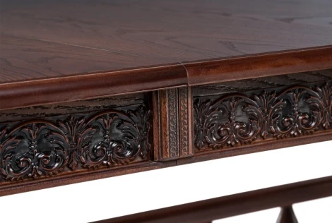 Стол деревянный Woodville Кассиль орех / коричневая патина арт.615218