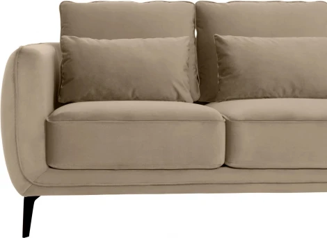 Диван Amsterdam двухместный ОГОГО (арт.698445), (Ткань/Светло-коричневый)