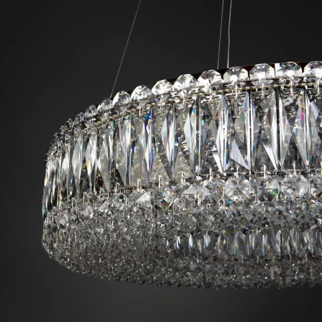 Подвесная люстра хрустальная Eurosvet Iride 101007 LED хром