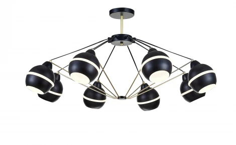 Потолочная люстра на штанге Simple Story 1074 1074-8CL (220V, шарики)