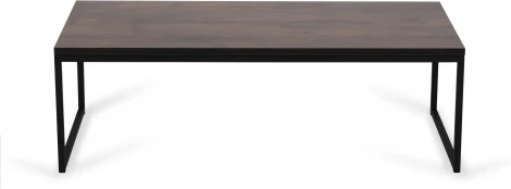 Стол журнальный Plank ОГОГО (арт.803488), (ЛДСП/Коричневый,Черный)