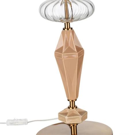 Настольная лампа с выключателем Odeon Light Terra 5414/2T античная бронза/терракот/бежевый/металл/керамика E14 2*40W