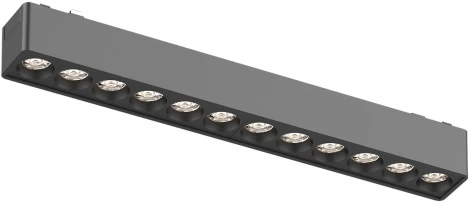 Магнитный трековый светильник Downlight ST Luce Skyflat ST673.436.12 Черный LED 1*12W 48V