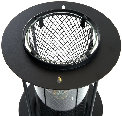 Уличный наземный светильник Feron Бордо 48390 PL724 60W E27, черный (220V, IP44)