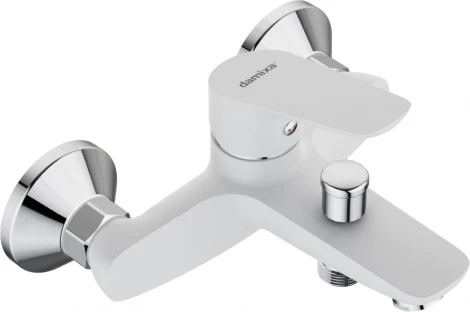 Смеситель Damixa Origin Bit 771000200 для ванны с душем, белый