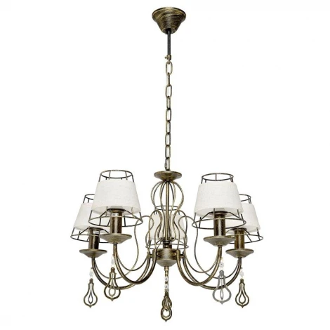 Подвесная люстра Максисвет Текстиль 2-6576-5-BKS E14