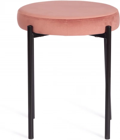 Табурет Tetchair REVO (Ткань,Металл/Корраловый,Черный) 20645