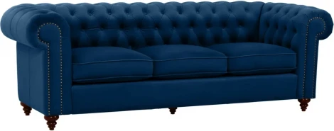 Диван Chester Classic ОГОГО (арт.344517), (Ткань/Синий)