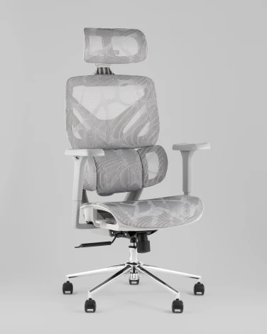 Кресло офисное TopChairs Structo серая сетка Stool Group УТ000042056