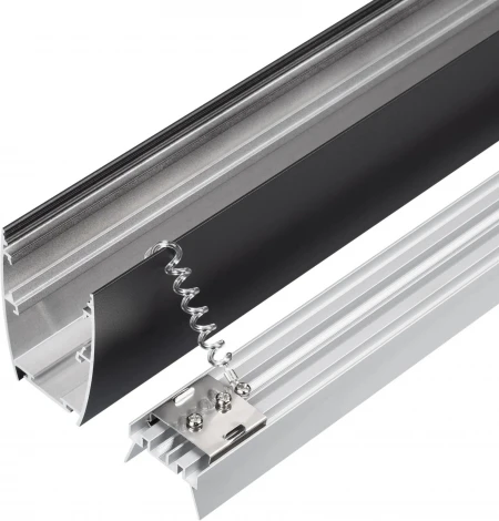 Профиль LINE-5075-U-HONEYCOMB-2000 BLACK (Arlight, Алюминий) 044885