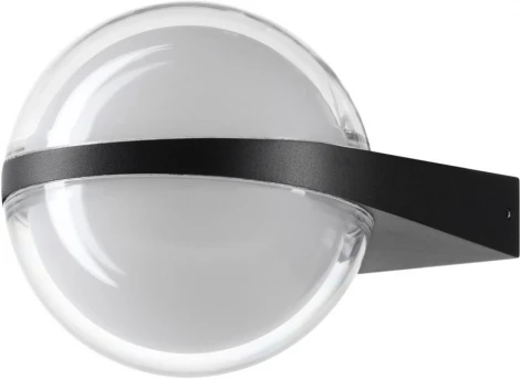 Уличный настенный светильник Odeon Light Tilda 6652/12WL NATURE черный/металл/акрил IP65 LED 12W 4000K AC85-265V