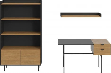 Композиция Look 21 (ЛДСП/Черный) ОГОГО Обстановочка! арт.848786