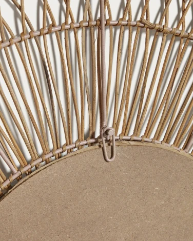 Viviana Зеркало из ротанга с натуральной отделкой Ø 110 см La Forma (ex Julia Grup) арт.147889