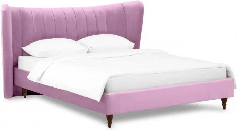 Кровать Queen II Agata L ОГОГО (арт.574726), (Ткань/Сиреневый)