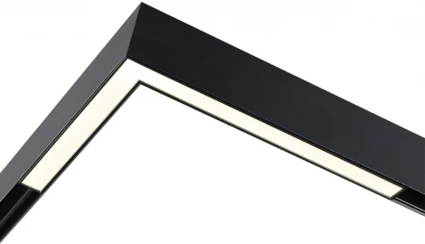 Трековый угловой светильник низковольтный диммируемый Novotech Flum 359502 SHINO черный LED 24W 48V 3000-6500K