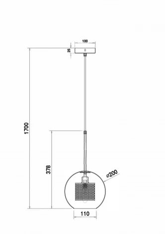 Подвесной светильник Freya Bogot FR8018PL-01BS