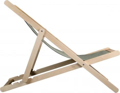 Шезлонг ткань светло-серый Mebelik арт.009102