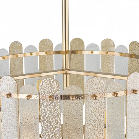 Подвесная люстра хрустальная на штанге Arte Milano Sorrento-3109 373109/6/350/500 GD (220V)