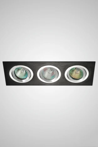 Встраиваемый точечный светильник под гипсокартон AM Group AM12 AM128 BK-CH (220V)