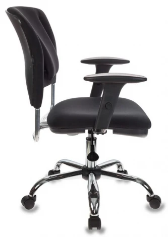 Кресло Бюрократ CH-323AXSN черный 26-28 крестовина металл хром