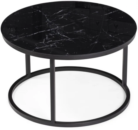 Комплект столиков WoodvilleПлумерия черный мрамор / черный 553550