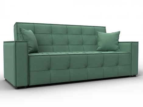 Диван-книжка Лига-067 (ДВП,Дерево/Пластик/Рогожка/Зеленый) Лига Диванов 129829