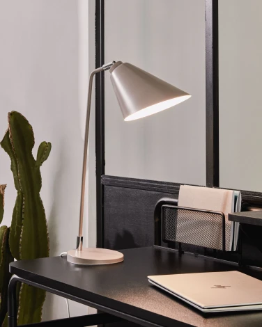 Компьютерный стол La Forma (ex Julia Grup) Foreman (Черный/ Меламин,Металл,Сталь,ДСП,Дерево)