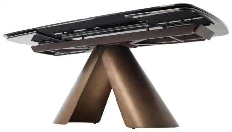 Стол КАЛЬДЕРОН (CALDERON) 180 цвет TL-137 матовый, исп керамика / МЕДНЫЙ БРАШИРОВАННЫЙ, ®DISAUR M-City 64668