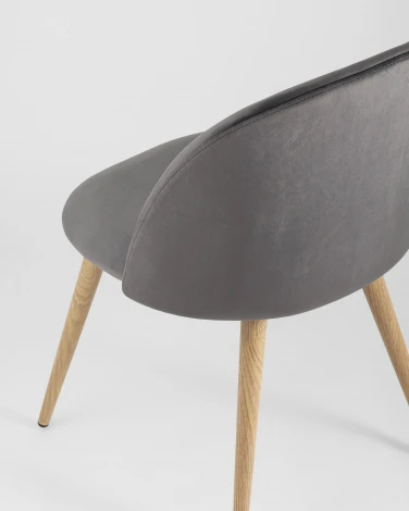 Стул Stool Group Лион велюр серый УТ000002227