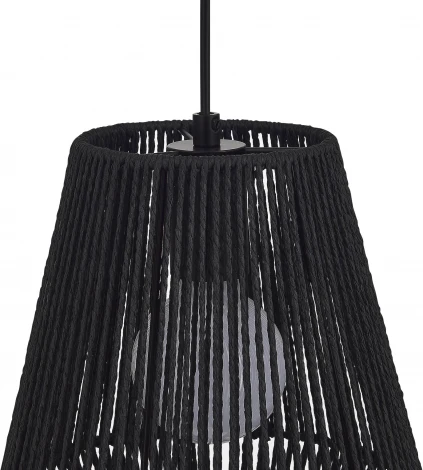 Подвесной светильник Evoluce Ettan SLE6025-413-01 черный/черный E27 1*40W (220V, на проводе, круглые)