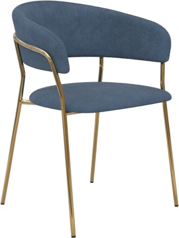 Набор из 2 стульев Whispered Fusion Hesby Вельвет/Синий арт.HSBI_DC72_darkblue_velvet_2