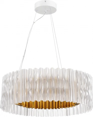 Подвесная люстра ST Luce Nazare SL6012.203.01 Золотистый/Прозрачный LED 1*64W (220V, на тросе, круглые)