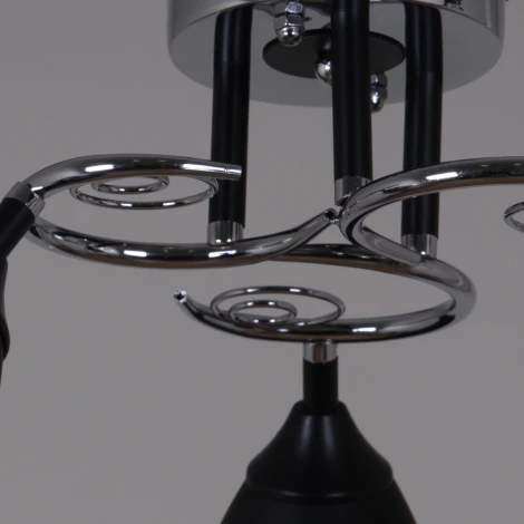 Потолочная люстра на штанге Reluce 70139-3.3-03 CR+BK (220V)