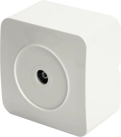 ТВ-розетка (белый) Stekker София 49299