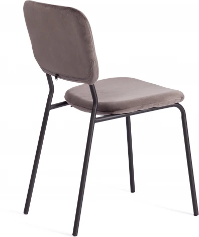 Обеденный стул Tetchair CAROL (Металл,Вельвет/Темно-серый,Черный)
