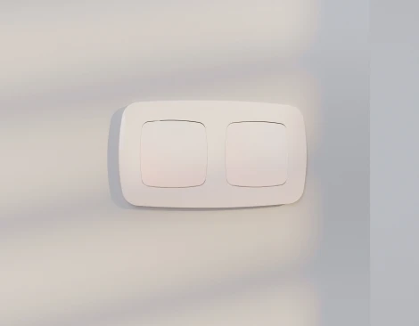 Лицевая панель Ambrella Volt OMEGA (Жемчуг) заглушка для суппорта QUANT OP2160