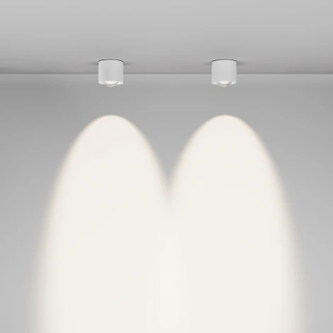 Потолочный светильник накладной Maytoni Lens C217CL-15W4K-W (LED, 220V, круглые, IP44)