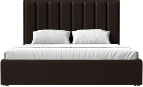 Кровать интерьерная Афродита 180 (Коричневый/Экокожа) Лига Диванов арт.120600