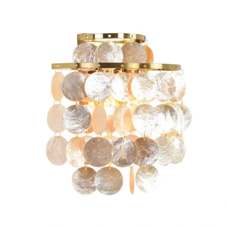 Бра Lumion Shella 8386/2W бронза/перламутровый, металл/ракушка E14 2*40W 220V