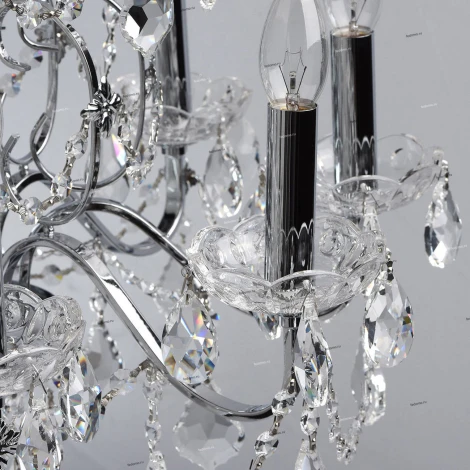 Подвесная люстра MW-Light Каролина 367013408 (220V, на цепи, подсвечник, свеча)