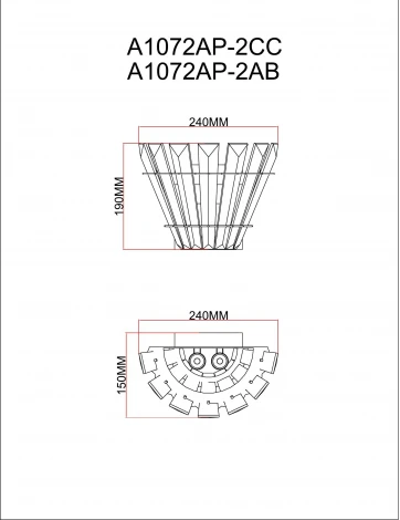 Бра Arte Lamp Florizel A1072AP-2CC (220V)