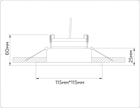 Встраиваемый точечный светильник Ambrella TECHNO SPOT TN52342 (220V)