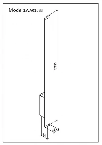 Настенный светильник DesignLed L-CROSS LWA0168S-WH-WW