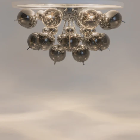 Потолочная люстра Maytoni Bolla MOD133CL-04CH (220V, шарики, молекулы)
