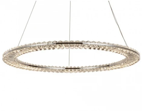 Подвесной светодиодный светильник Newport 8240 8241N/800 chrome (220V, на тросе, кольцо)