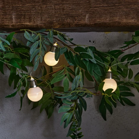 Гирлянда светодиодная «Лампочки», на батарейках 3AA 1,8м. 10 светодиодов, теплый белый свет Uniel ULD-S1800-010/STB/3AA WARM WHITE IP20 BULBS