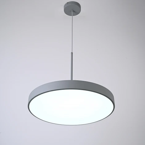 Подвесной светильник Wi-Fi Turna One D50 Gray By By ImperiumLoft Turna-One01 (LED, 220V, голосовое управление, умный дом - Алиса, на проводе, круглые)